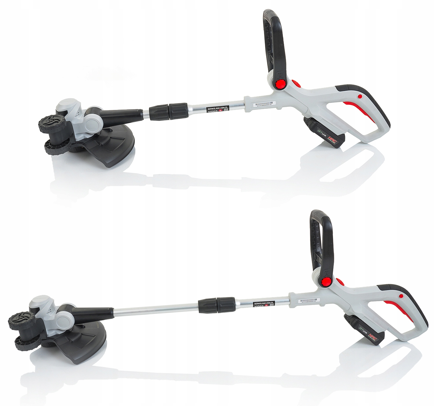 NAC PODKASZARKA AKUMULATOROWA KOSA WYKASZARKA ZESTAW TB18-B15-S Długość narzędzia 120 cm