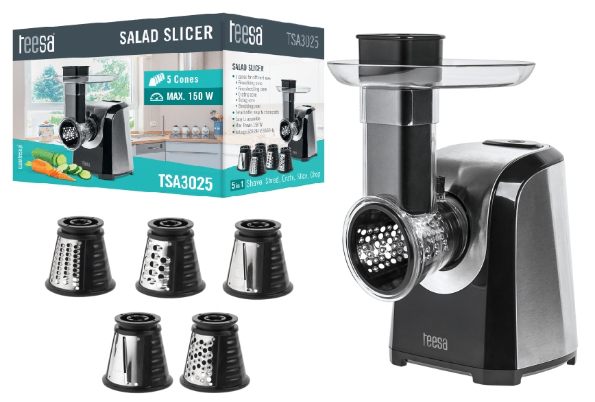 

Szatkownica Elektryczna 5 Końcówek Do Warzyw Teesa