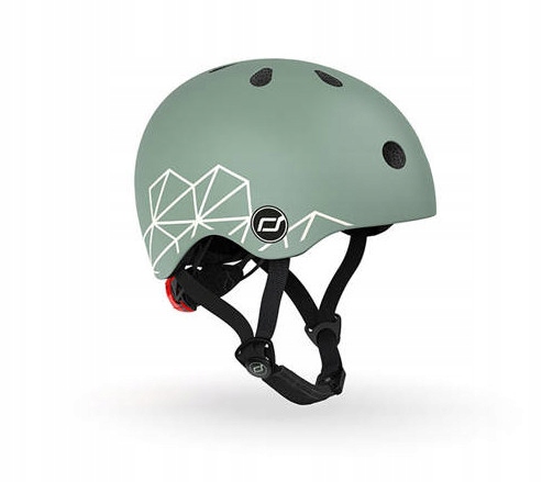 Kask rowerowy Scoot & Ride Xxs-s Green Lines