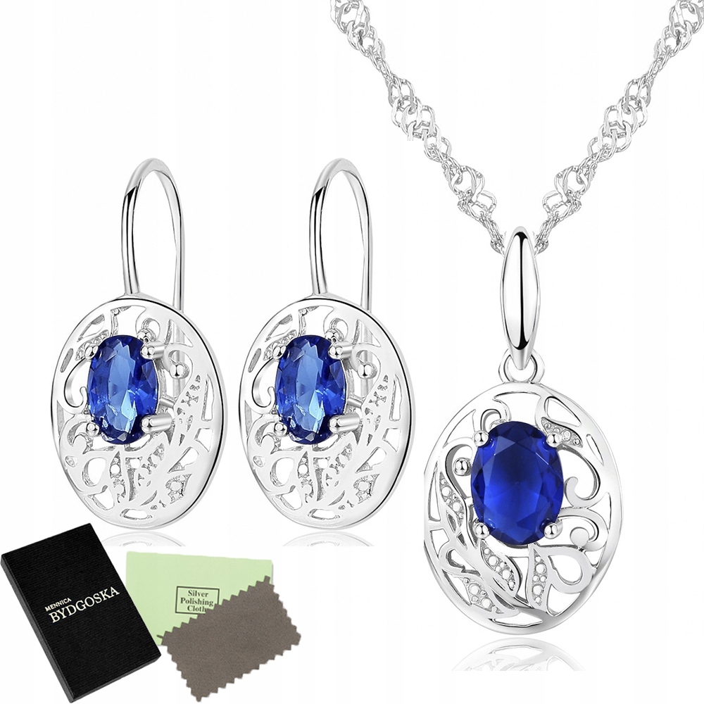 

Komplet biżuterii Srebrnej 925 Dla Kobiety