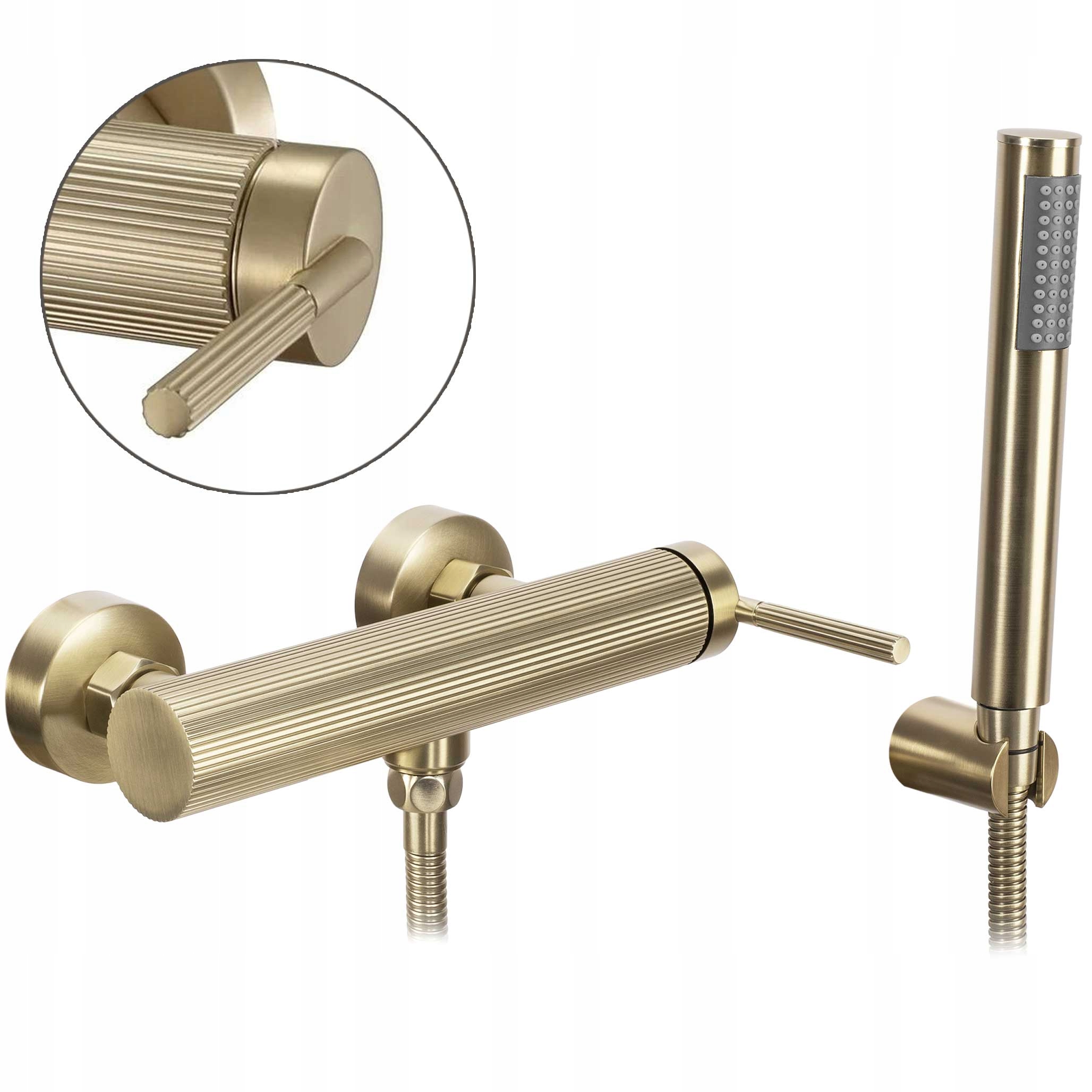 Sprchová batéria Argon Zlatá Kartáčovaná Nástenná Montáž