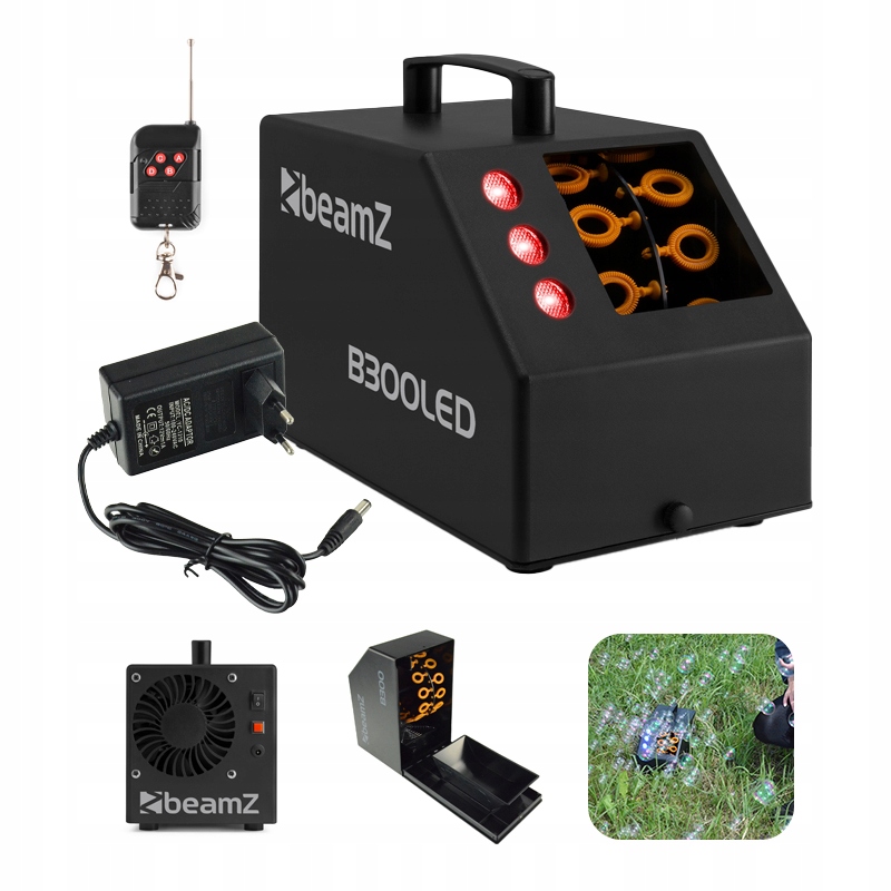 Wytwornica baniek z efektem Led Rgb B300LED pilot bezprzewodowy Beamz