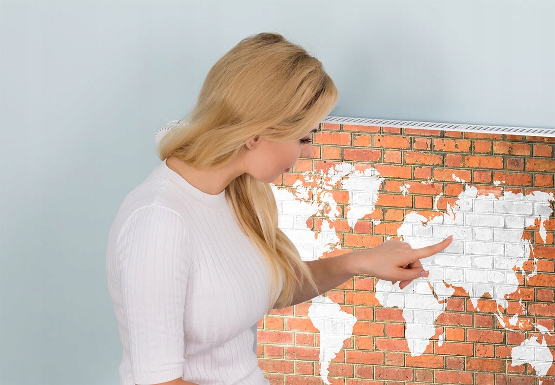 MAGNETYCZNA OSŁONA NA KALORYFER 60x60 MAPA Szerokość produktu 60 cm