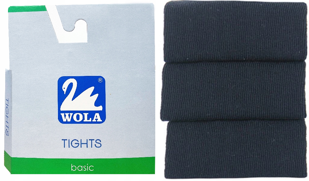 

Wola rajstopki gładkie Bawełniane granat 104-110
