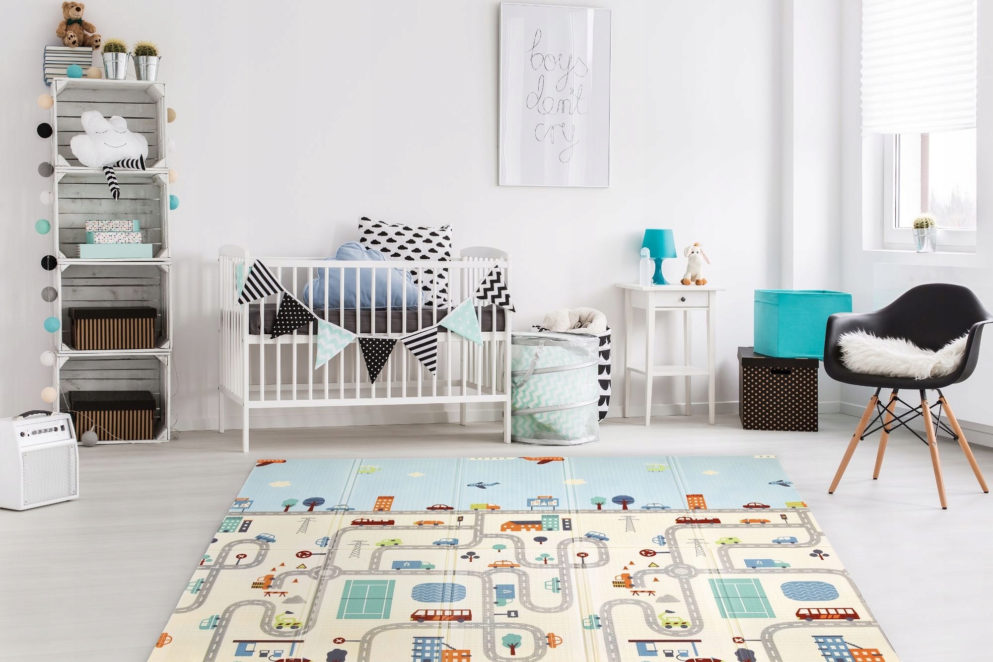 DWUSTRONNA MATA PIANKOWA ULICZKI AUTOBUS 180x150CM Marka Humbi