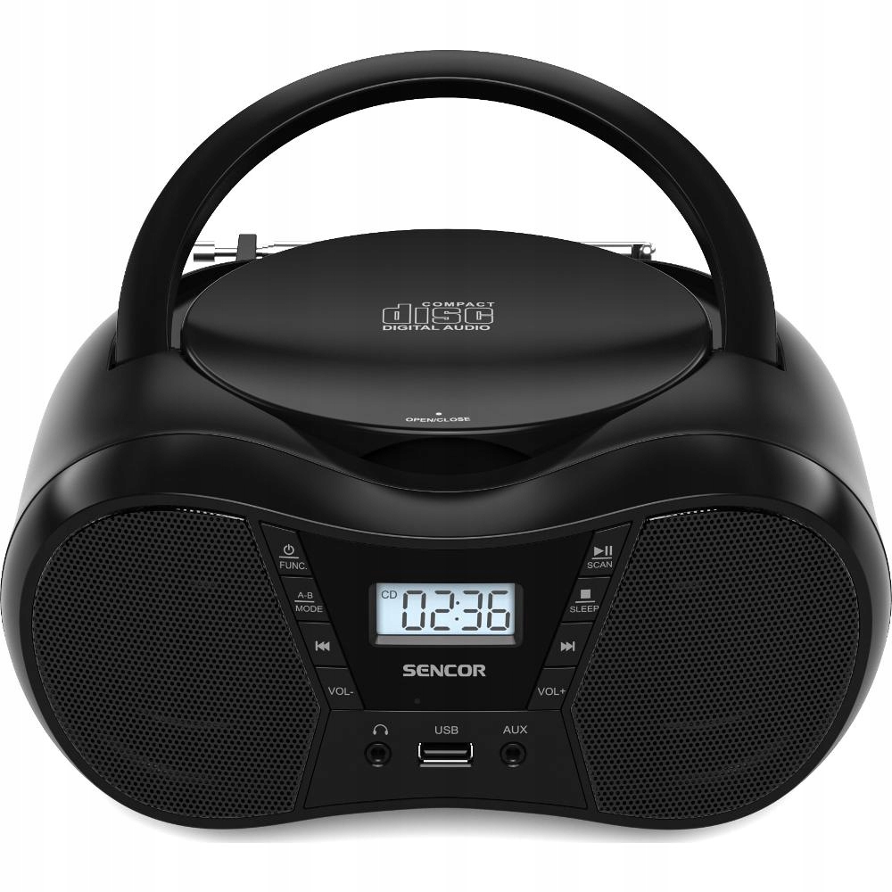 Bezdrátový boombox Sencor Spt CD/MP3/USB/BT Black