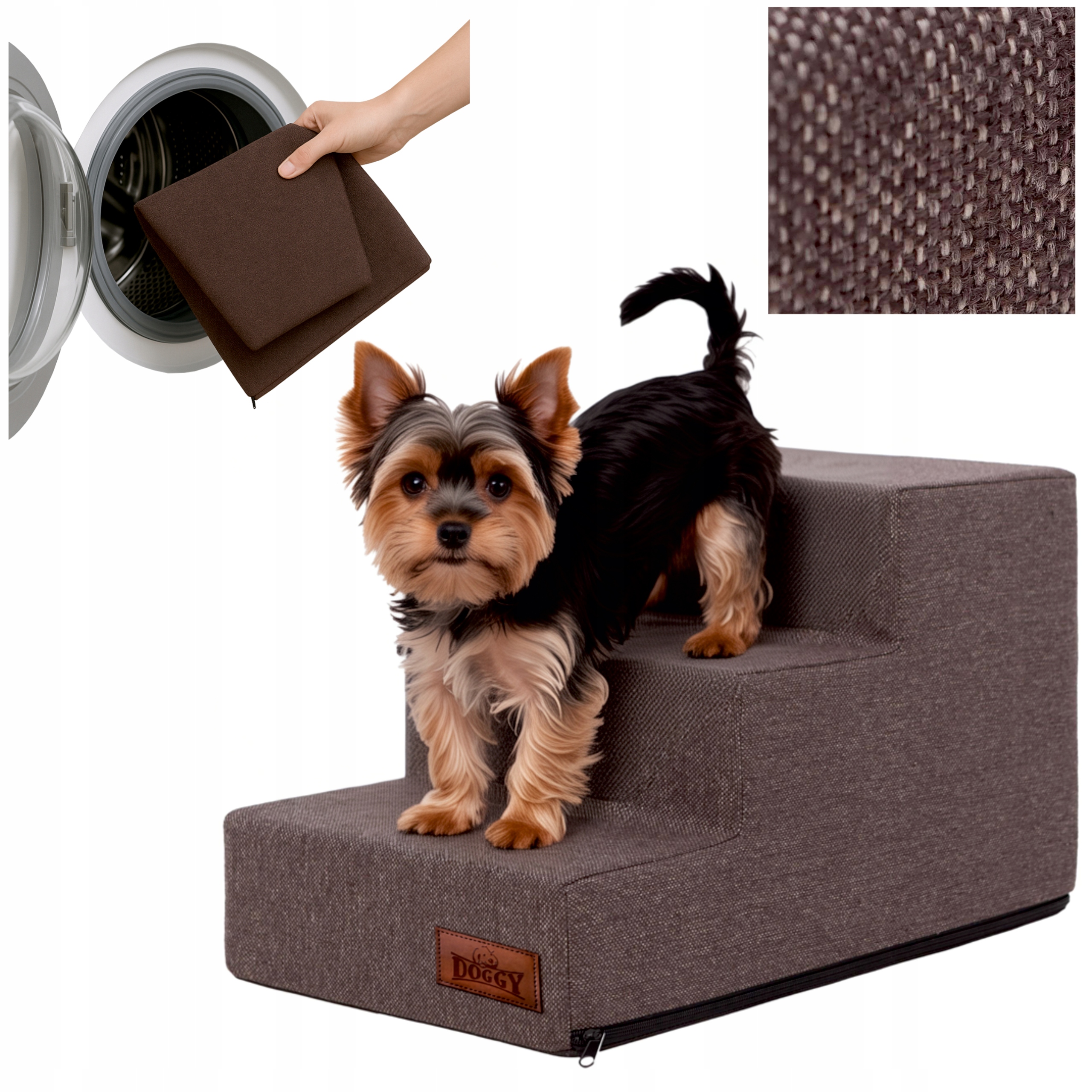 Schodky Pro Psa Schody pro psy a kočky Rampa Protiskluzová, 3 stupně 30 cm