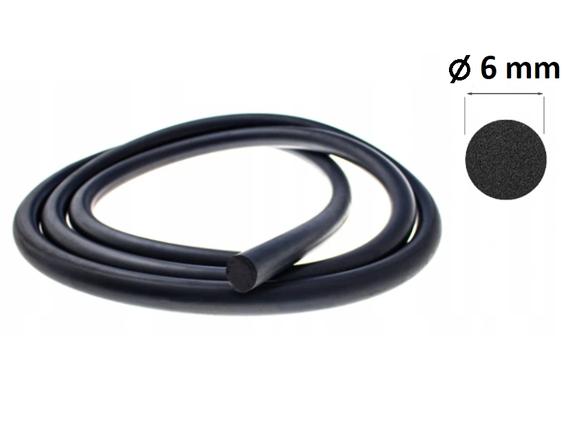 SZNUR GUMA MIKROGUMA USZCZELKA EPDM PIANKA 6mm 5MB