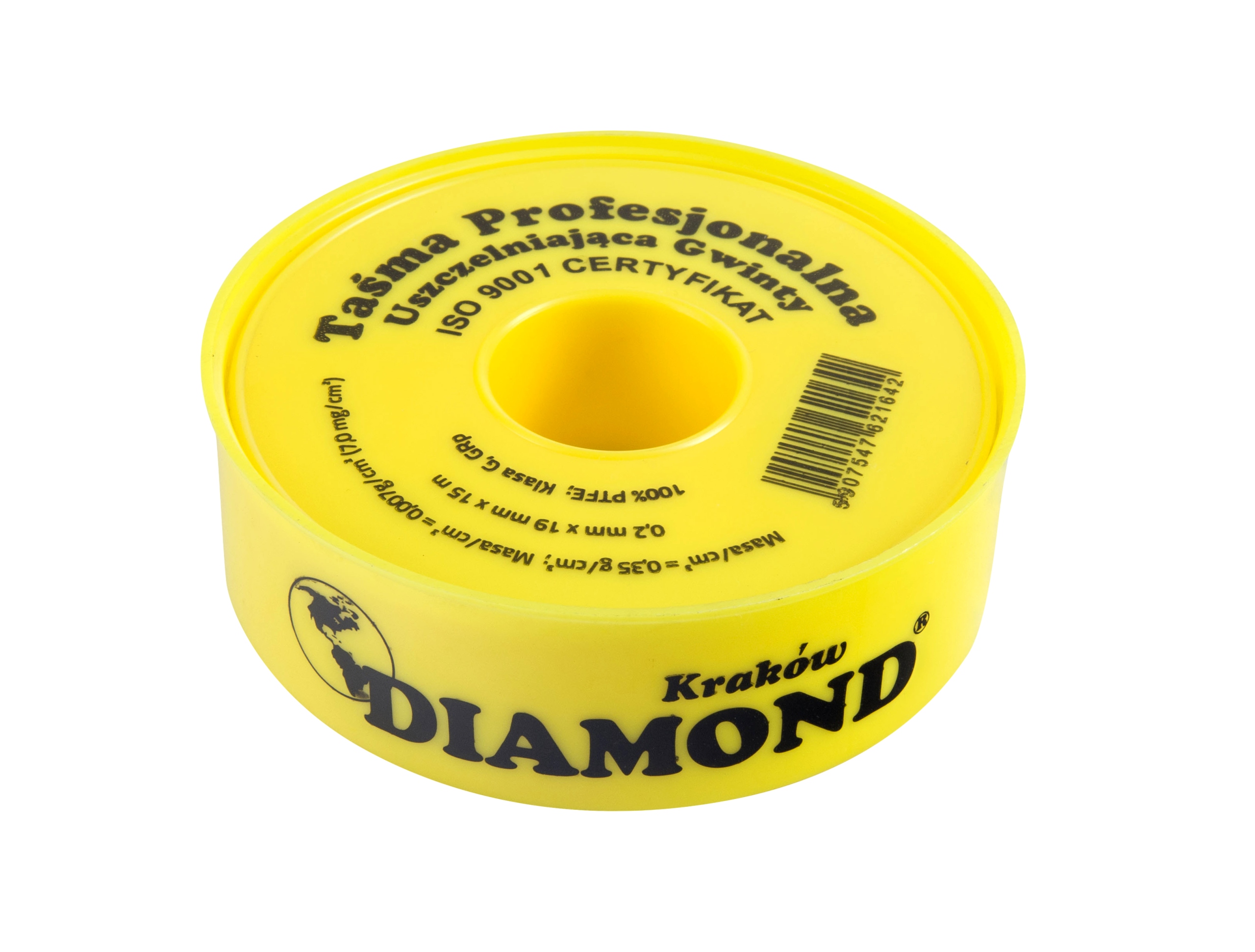 

teflon 0,2mm x 19mm x 15mb. (żółty)