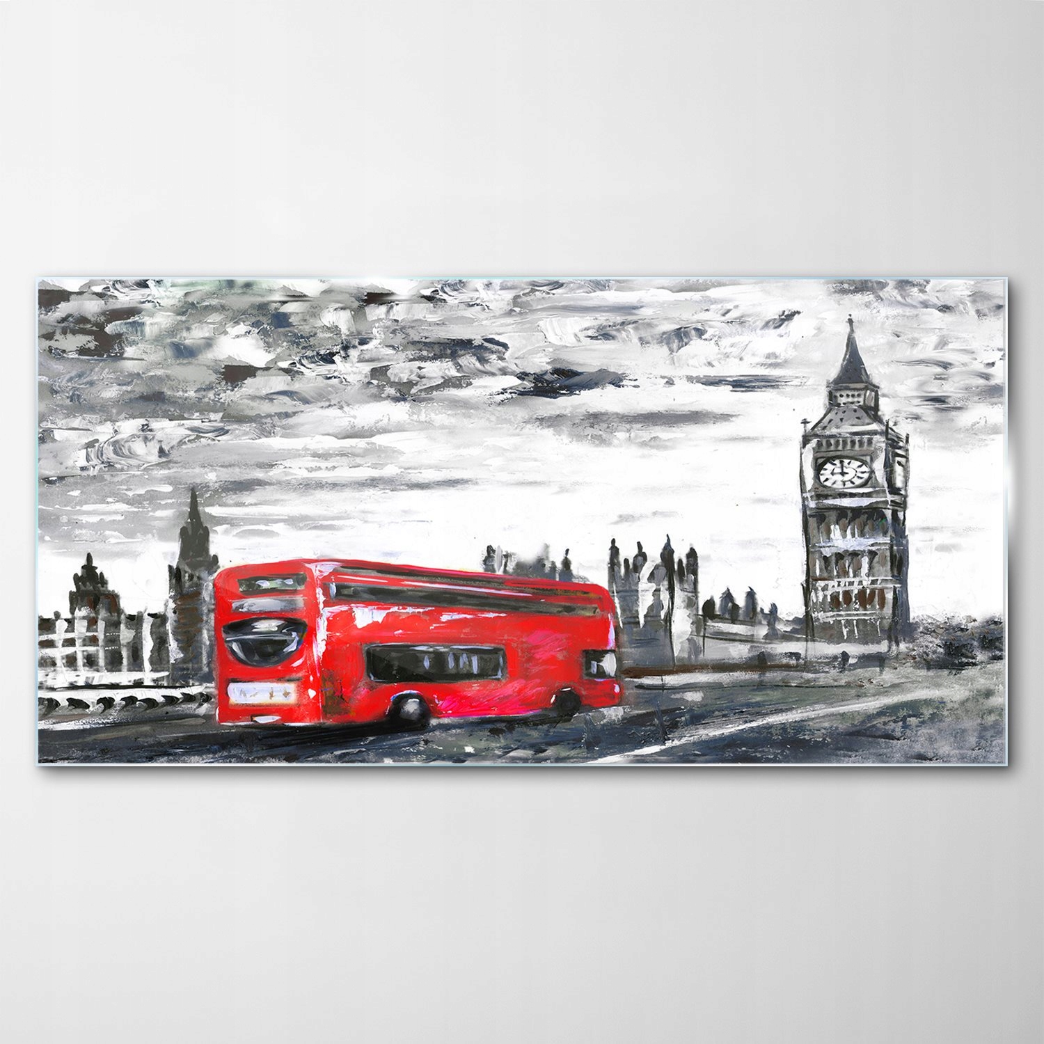 

Obraz na Szkle Dekor Londyn Bus Big Ben 120x60