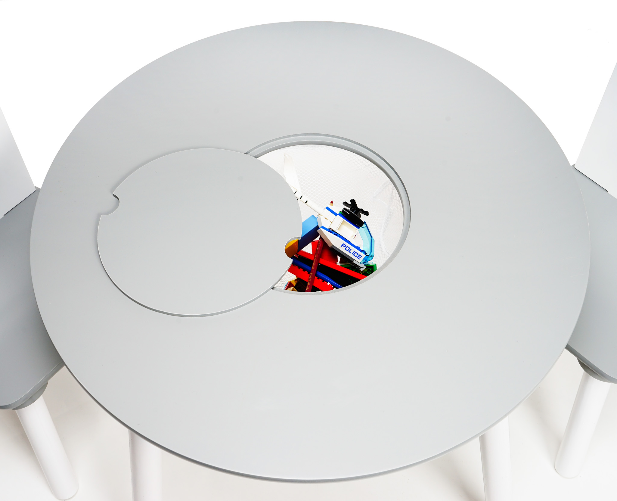 STÓŁ STOLIK BIURKO + 2 KRZESŁA I SCHOWEK Wysokość stołu 44 cm