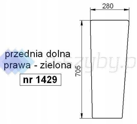 sklo Case Cs 68 75 přední spodní pravé