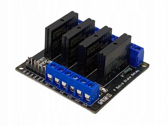 

Moduł 4 kanałowy przekaźnik Ssr Omron 5V Low Trig