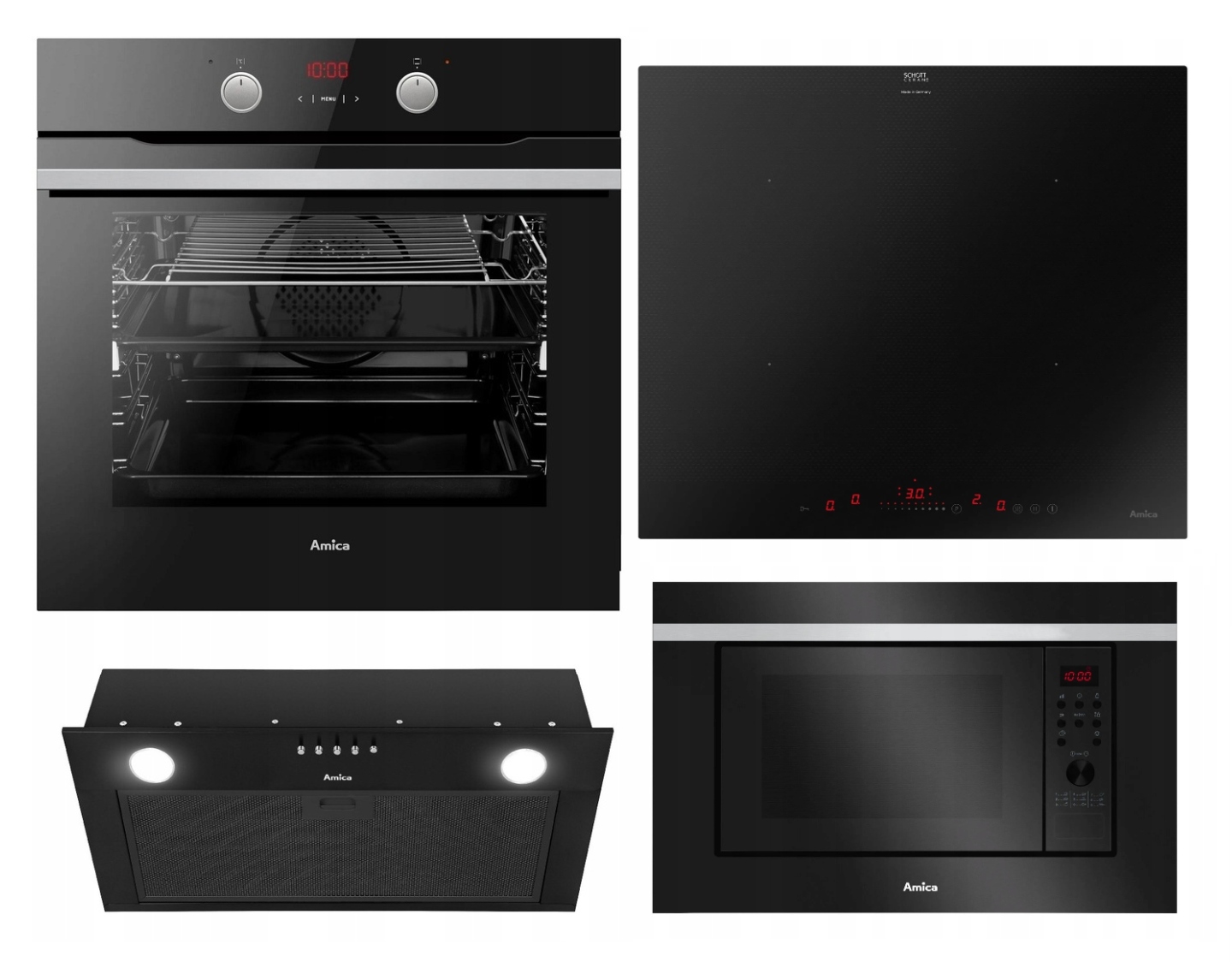 Zestaw Amica Płyta FlexiSpace Piek Okap Mikr 20l