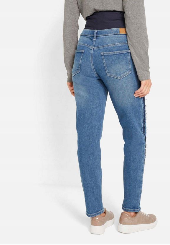 P2_SPODNIE CIĄŻOWE JEANSY GRANAT LAMPAS_40/42 Kolekcja BPC