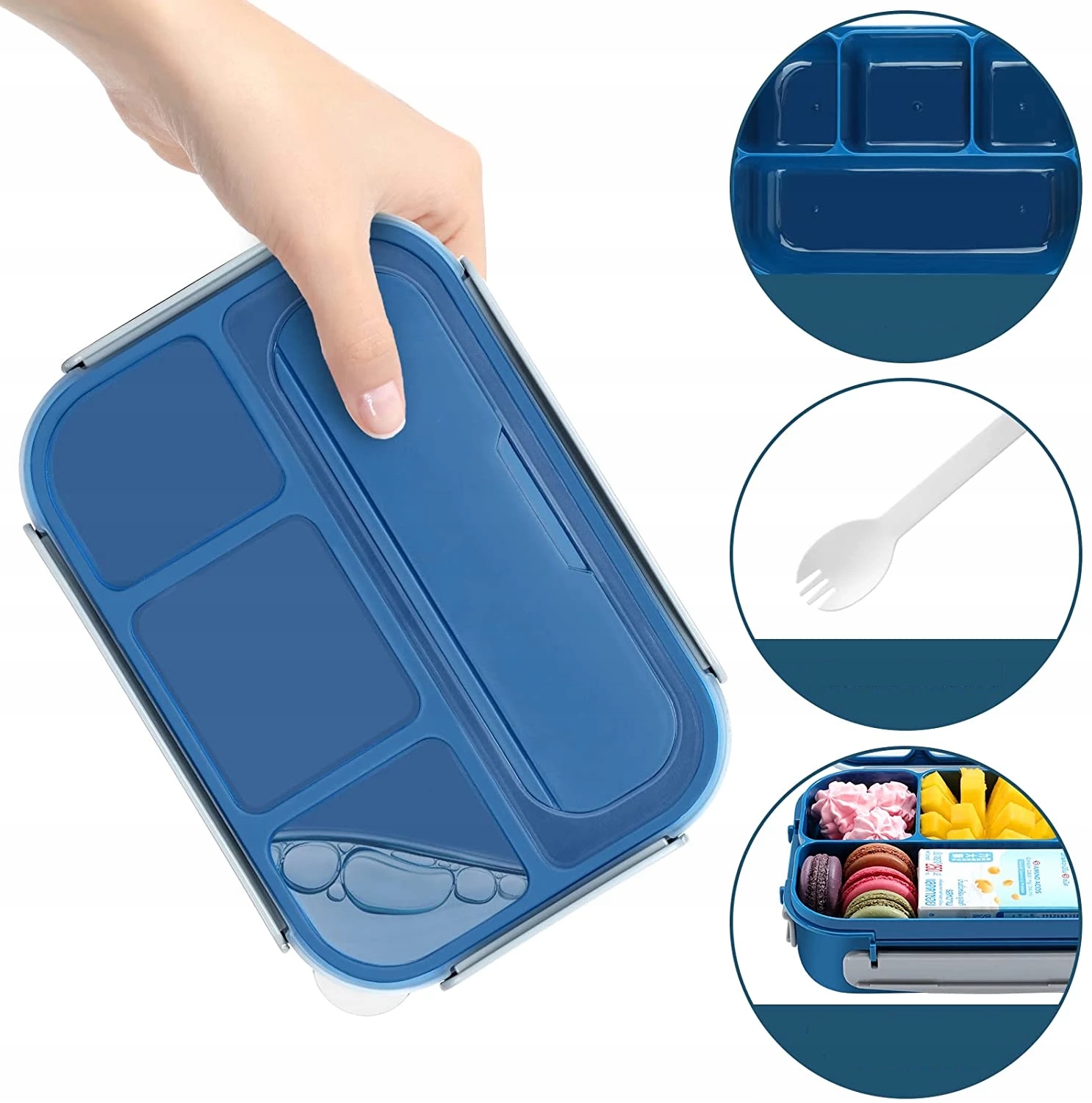 

Lunchbox Śniadaniówka Z Przegródkami 1300ML