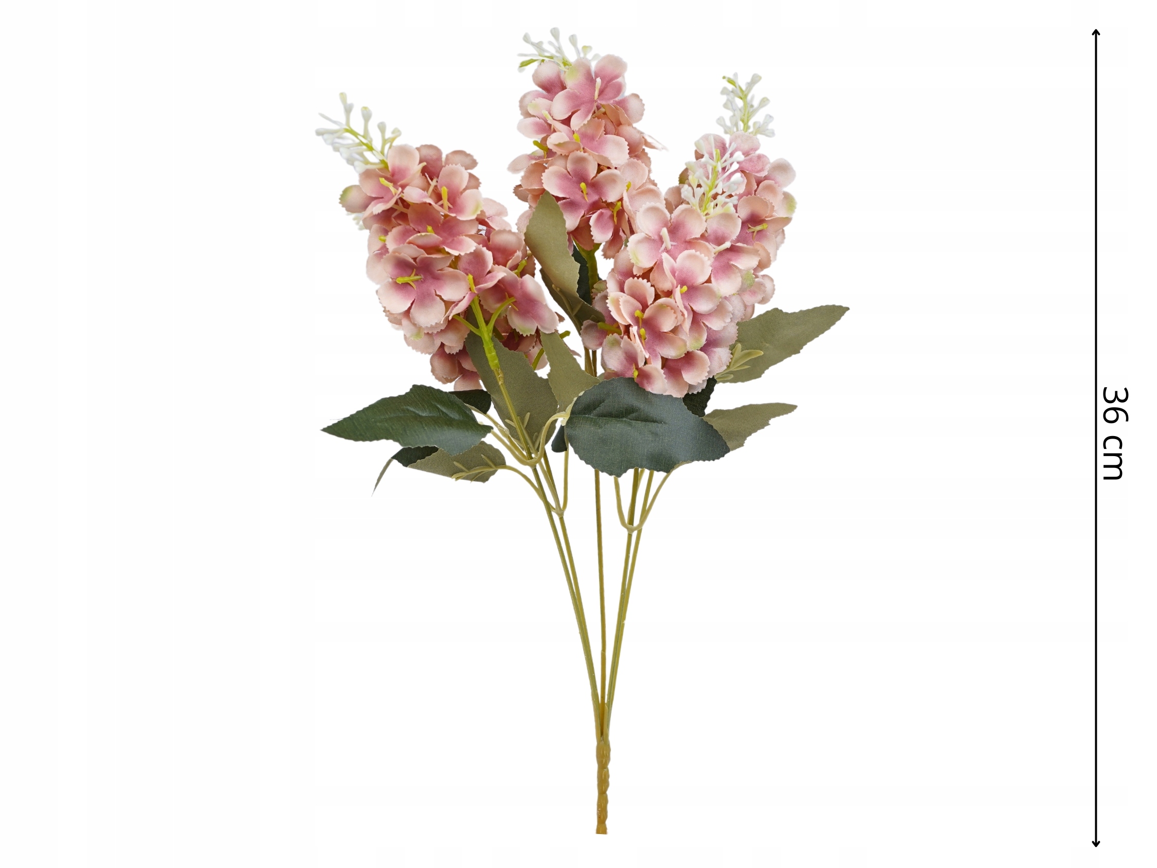 SZTUCZNE KWIATY BZU WIOSENNY BUKIET KWIATÓW BEZ ŁOSOSIOWY STROIK LIŚCIE Marka Topoblu