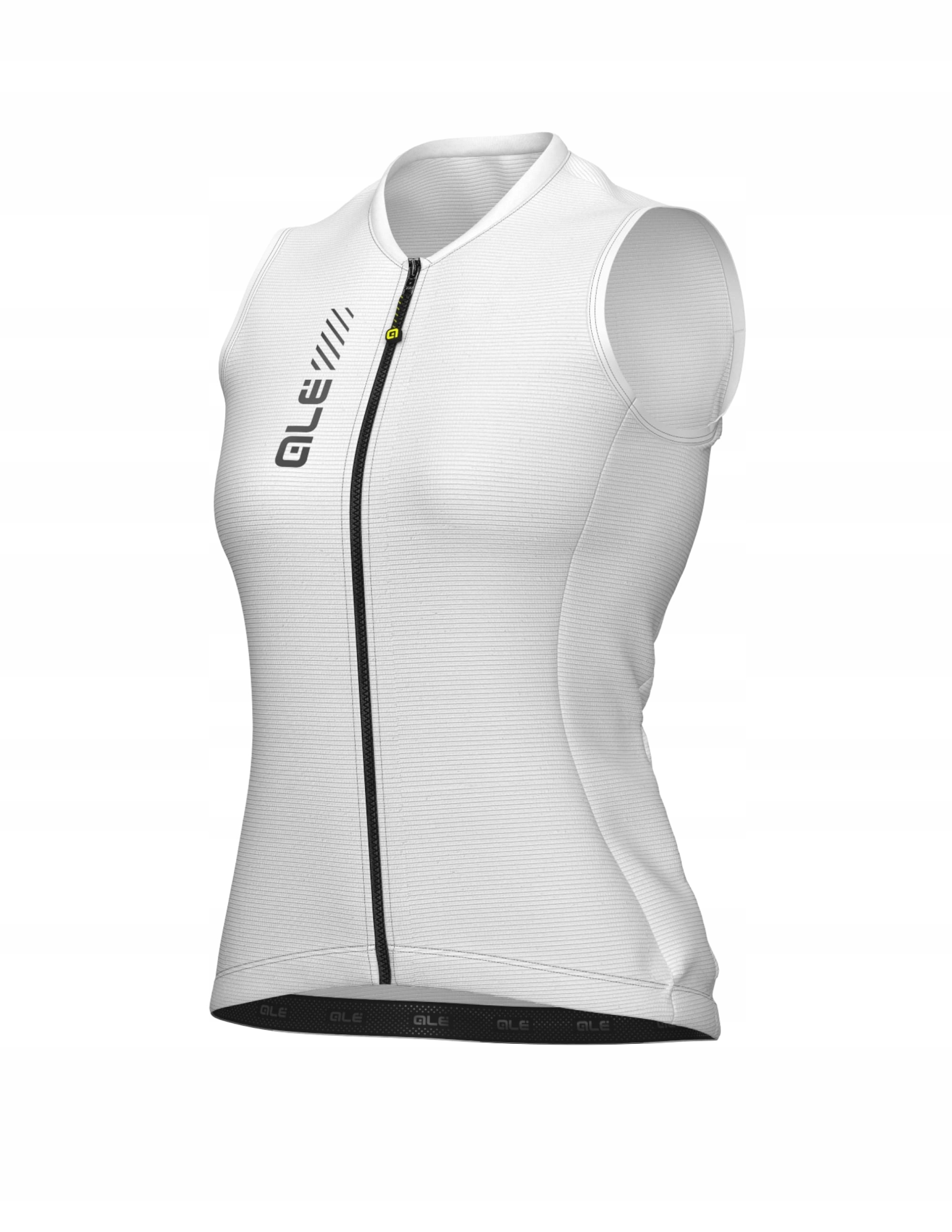 Dámská cyklistická košile Alé Cycling Solid Color Block Sleeveless Bílá L