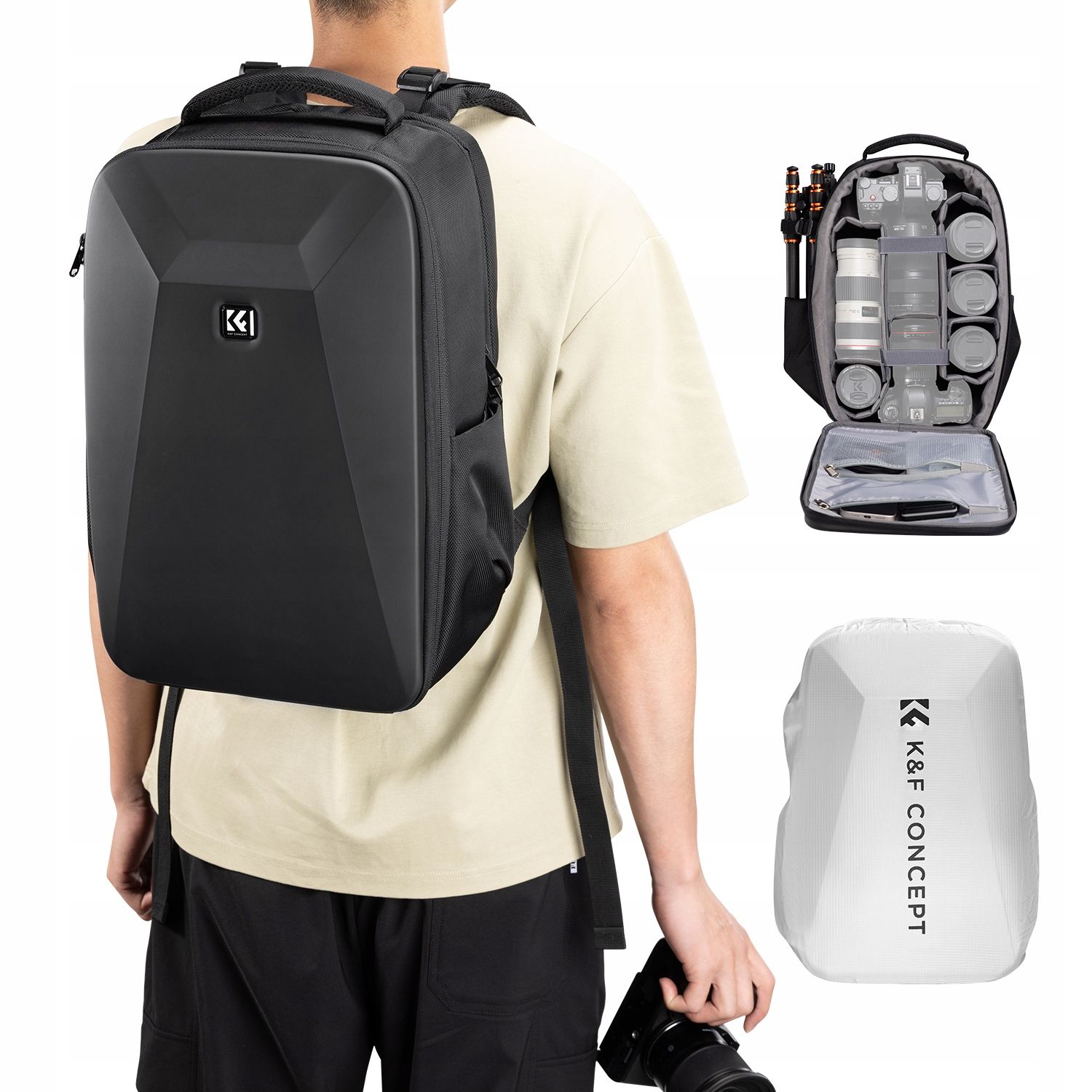 Plecak Foto na Aparat Lustrzankę Dslr do Canon Nikon Sony Fuji K&f KF13.134