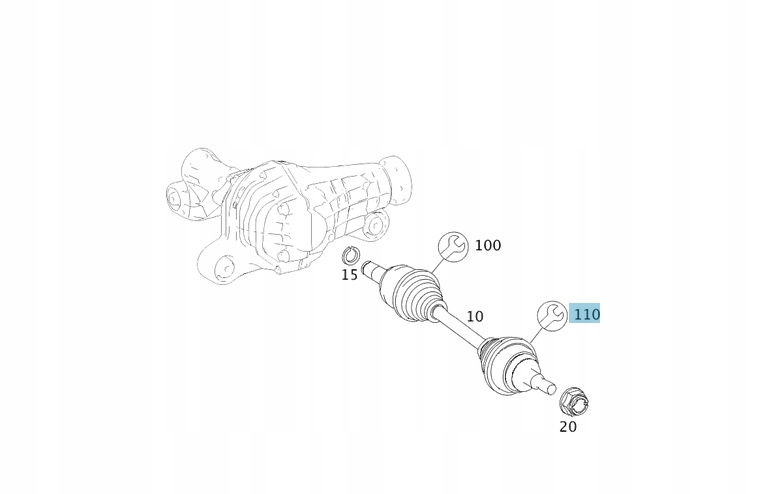 MANSZETA OSŁONA PRZEGUBU MERCEDES R- KL ML GL