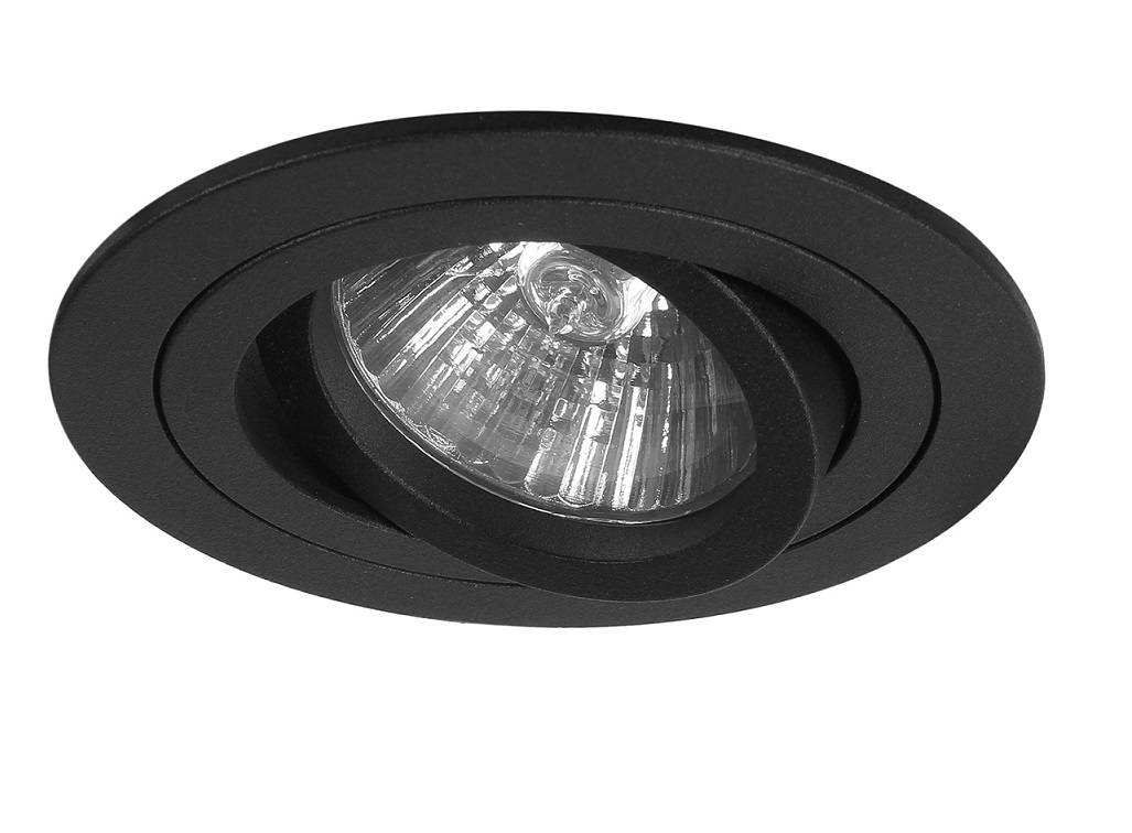 

Oprawa podtynkowa Led czarna tuba spot sufit GU10