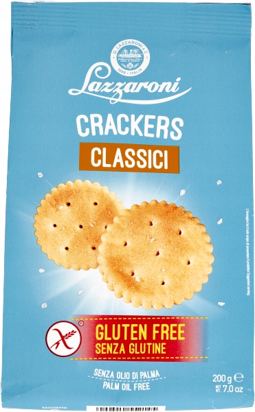 Levně 3x Krekry Crackers Senza Glutine Classici 200 g Lazzaroni