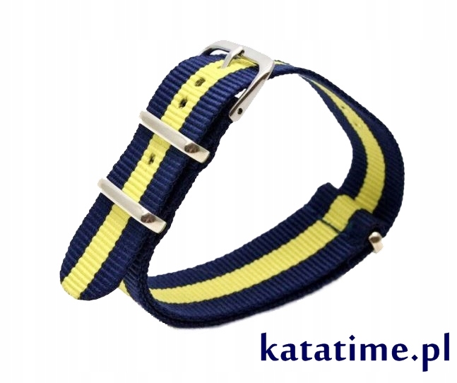 PASEK DO ZEGARKA typu NATO 20 mm wodoodporny, VEGE nylonowy jednoczęściowy