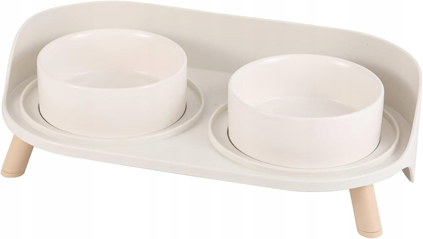 Miska Sada misek pro kočky psa vyvýšená 2ks ergonomická