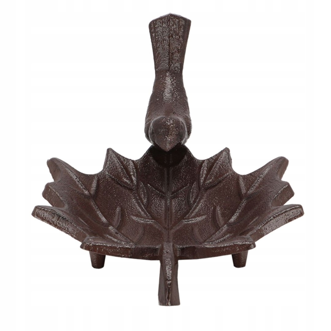 ŻELIWNE POIDEŁKO KARMNIK DLA PTAKÓW POIDŁO LIŚĆ Szerokość produktu 16.2 cm