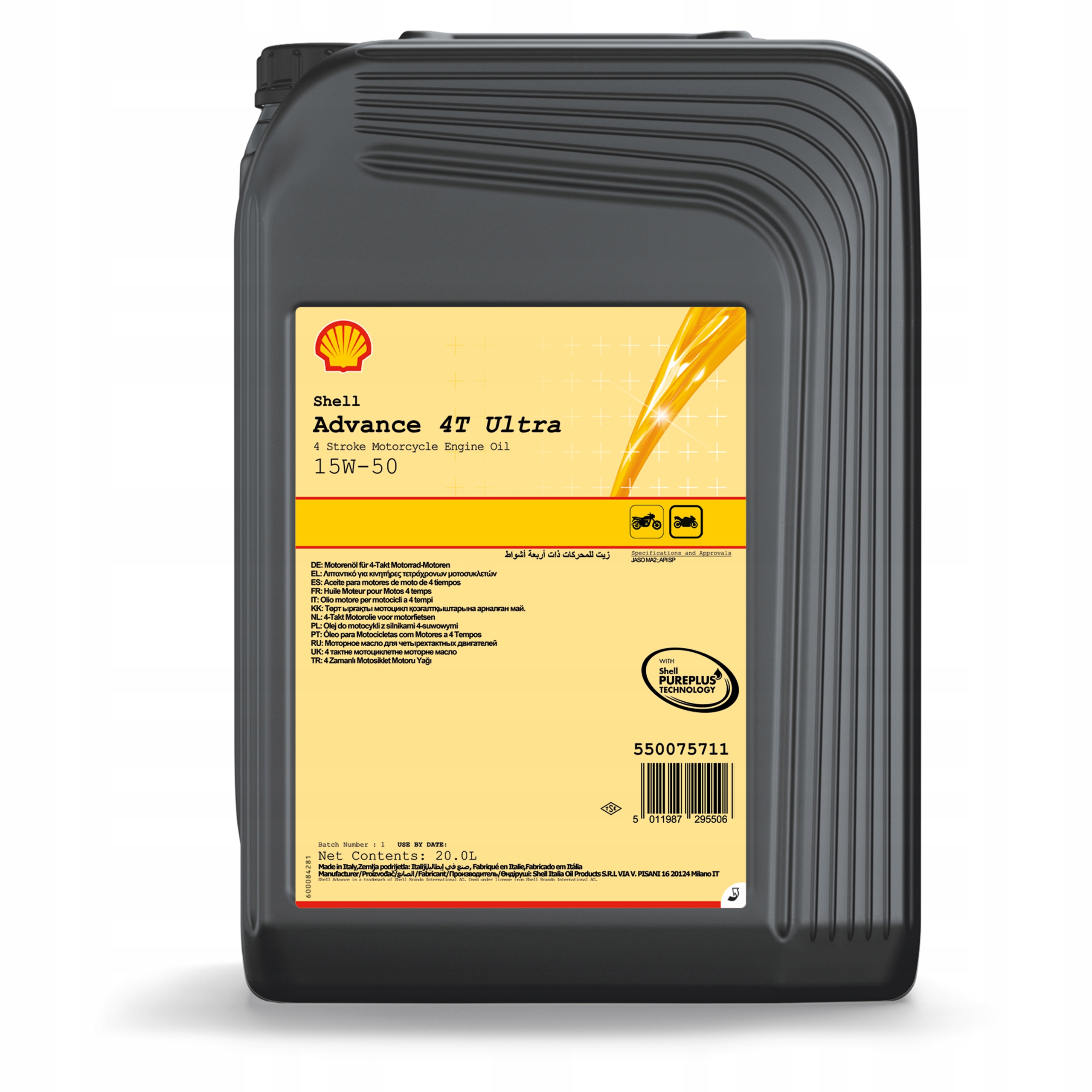 Shell Advance 4T Ultra 15W-50 (20 l)