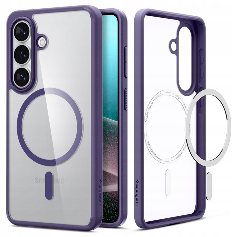 Etui Spigen do Galaxy S26 Magsafe Ultra Hybrid Oryginalne Bezbarwne Purple