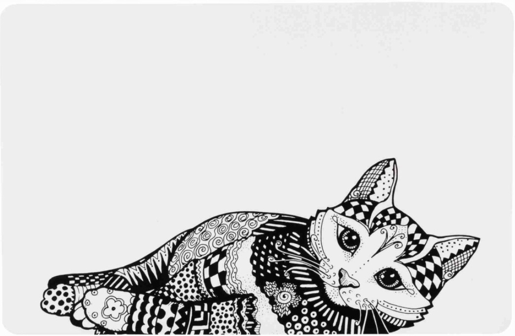 

Trixie Podkładka Mata Pod Miskę dla kota Zentangle