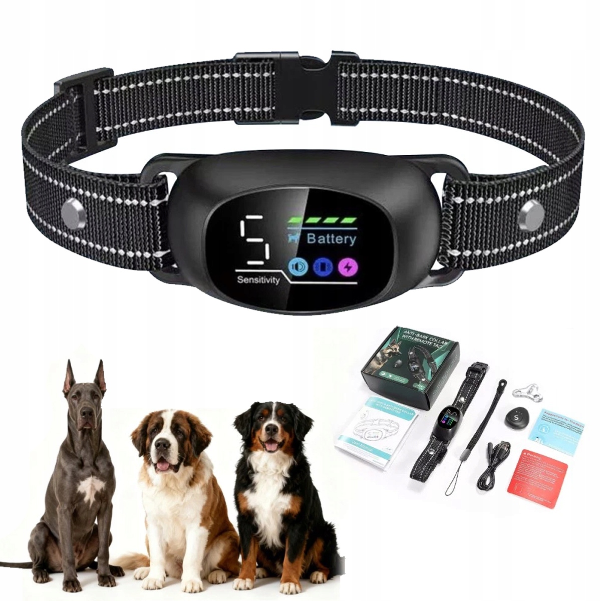 Levně Protištěkací Obojek – Elektrický Výcvikový Obojek Pro Psa
