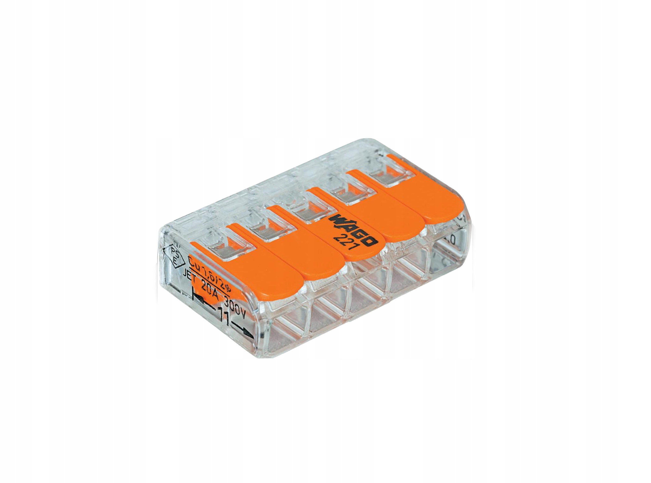 

Szybkozłączka Złączka 2x4mm Wago 5-tor 221-415
