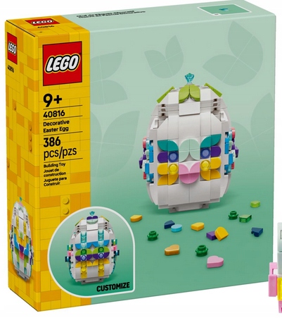 Lego 40816 Dekorativní vajíčko na psaní Ideální Dárek k Velikonoce Jaro