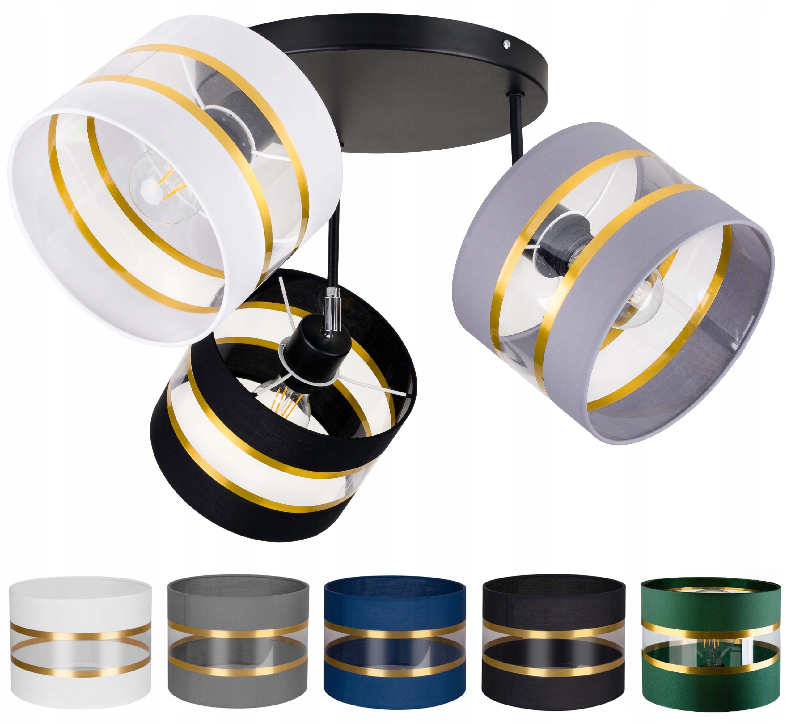 Lampa stropní svítidlo pohyblivý stropní lustr Abażur 20 cm