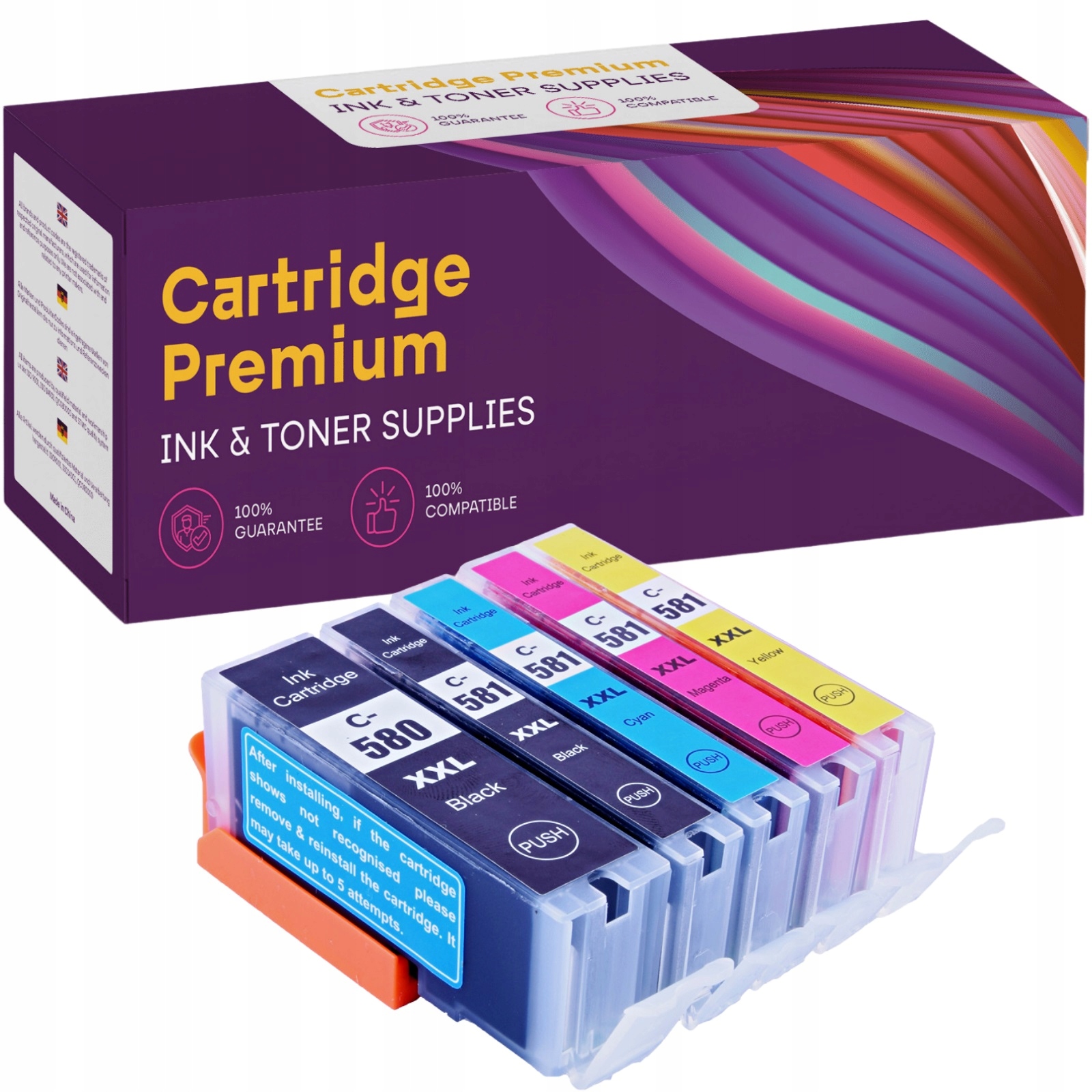 

5x Tusze do Canon Pixma TS705 TS6250 TS6521 TS6350
