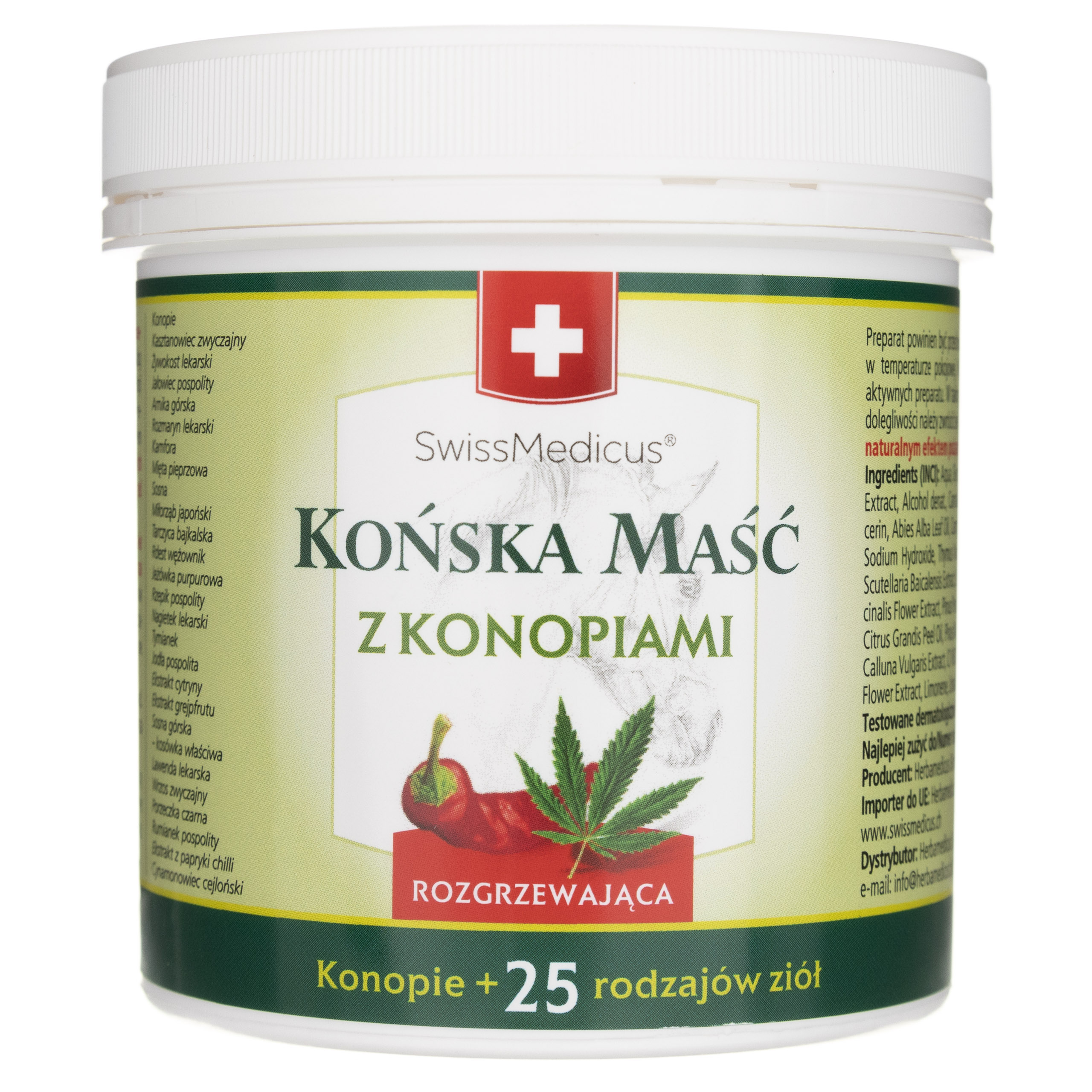 

Herbamedicus Maść końska rozgrzewająca z konopiami