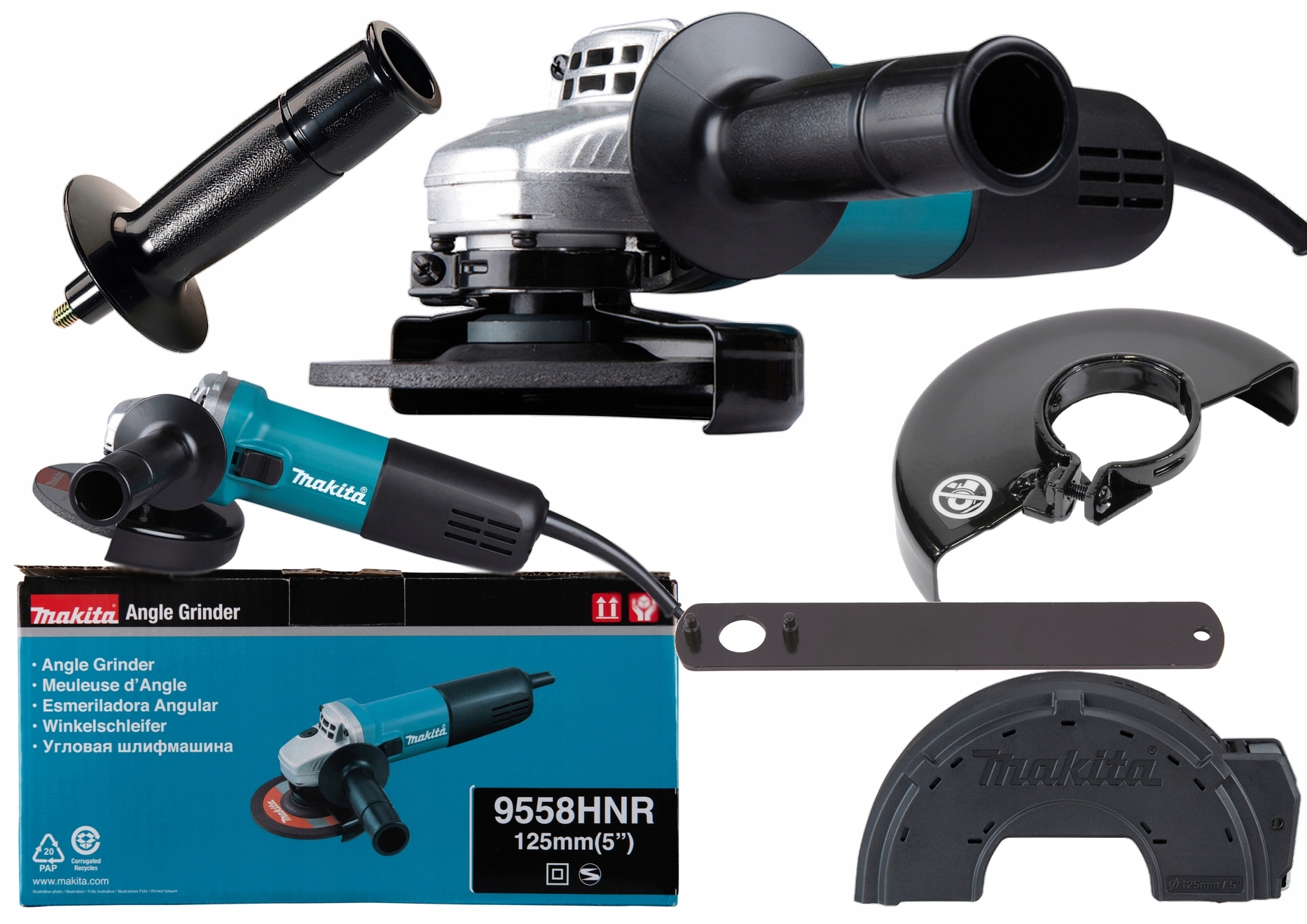 Makita 9558 szlifierka kątowa 840W 125mm z miękkim startem