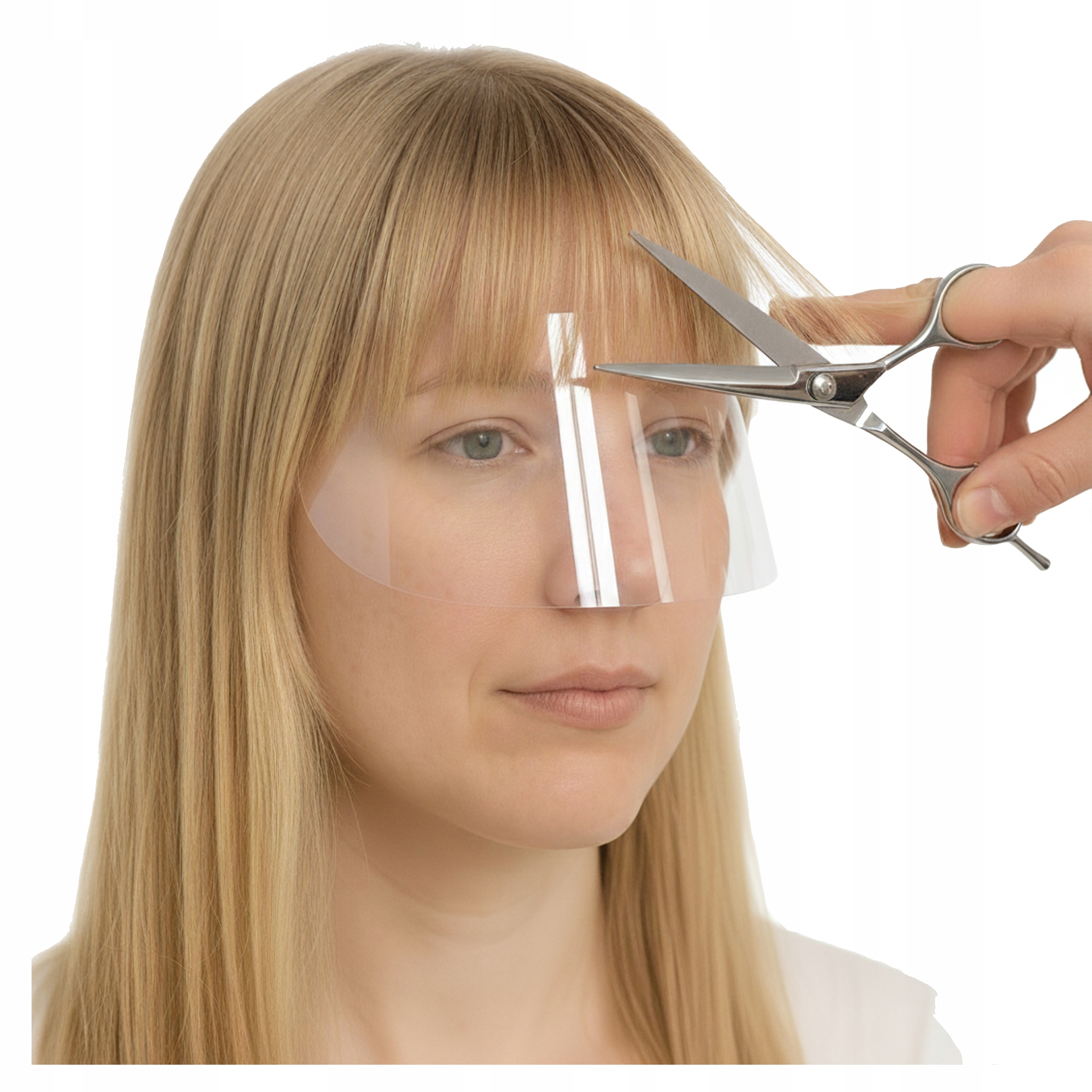 Kryt na obličej při stříhání vlasů Kadeřnická maska na stříhání vlasů