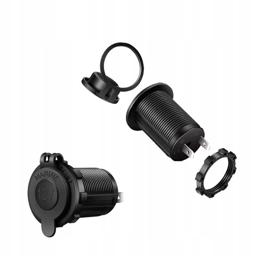 GNIAZDO ZAPALNICZKI 12V 24V 10A WODOODPORNE Waga produktu z opakowaniem jednostkowym 0.03 kg