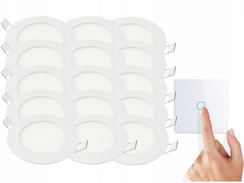 Sada svítidel Halogen Strop Led 3W 15x Vypínač