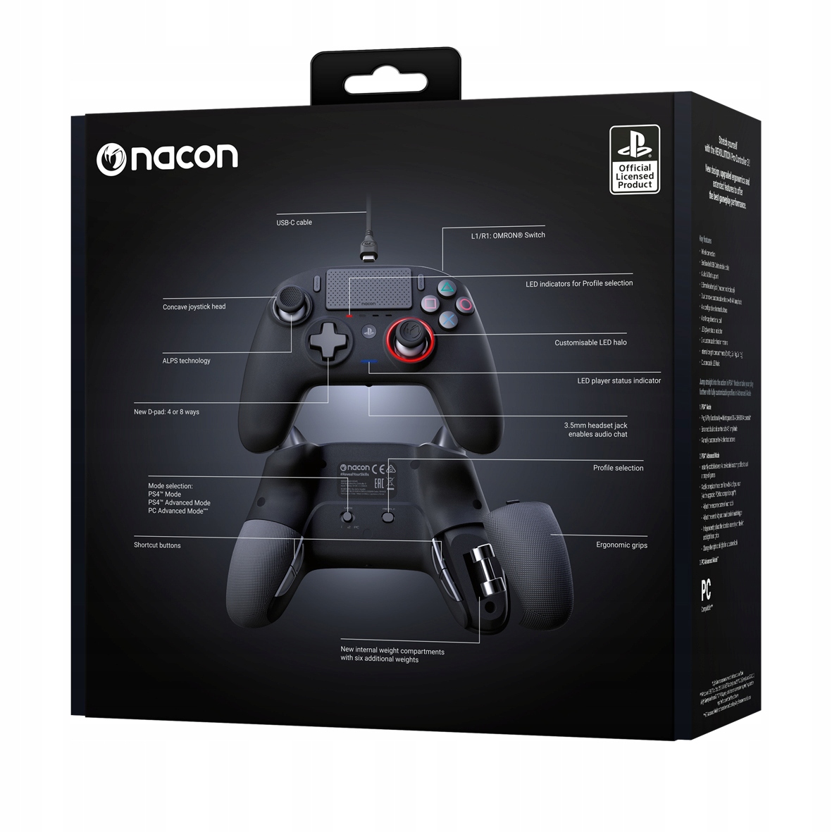 NACON PS4 Pad Revolution Pro Controller 3 - Black EAN (GTIN) 3499550383522