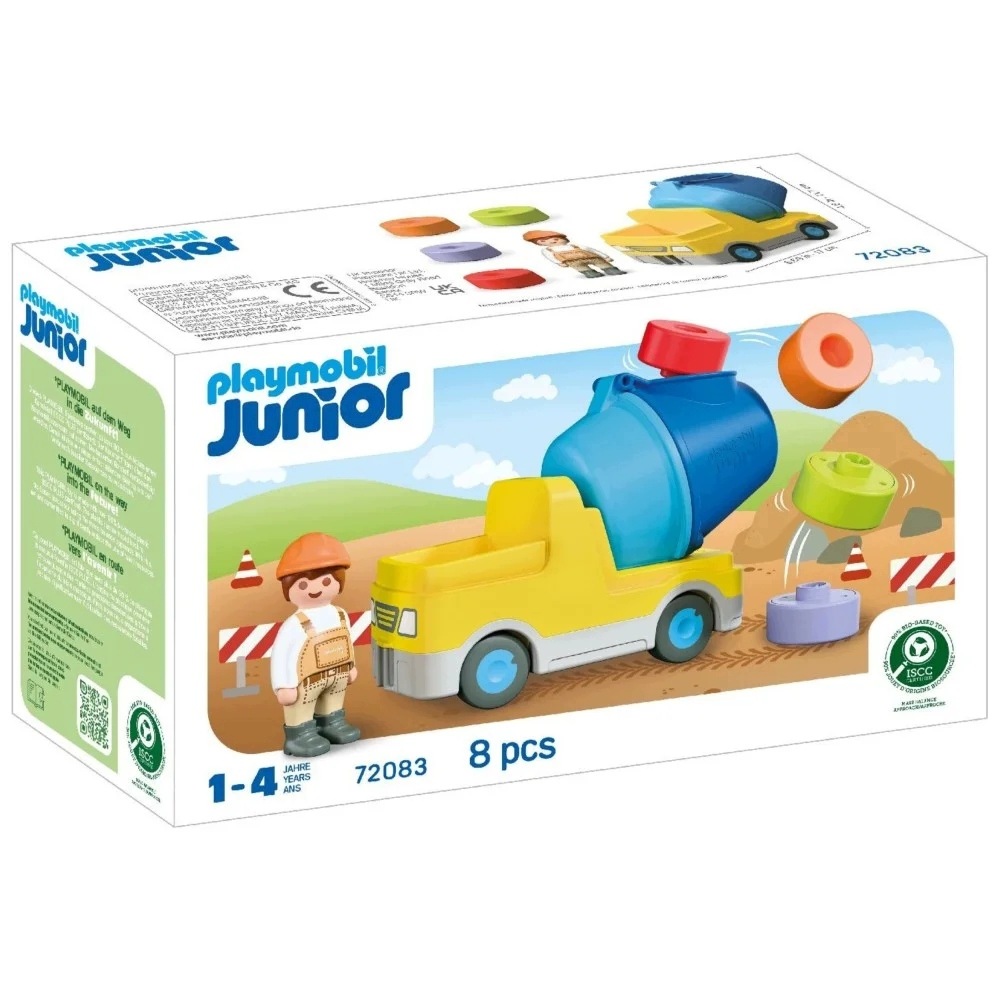 Playmobil Junior Betoniarka zestaw Ciężarówka Figurka 72083