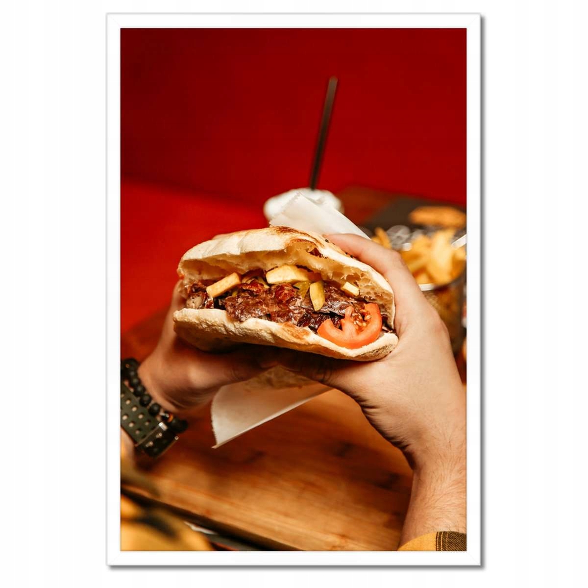 Plakáty v rámu 40x60 Kebab v rohlíku