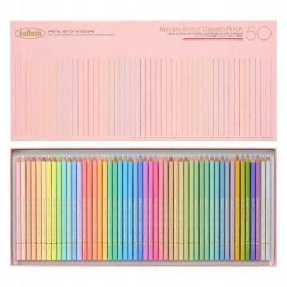 Pastelky Holbein 50 barev Pastel Tones
