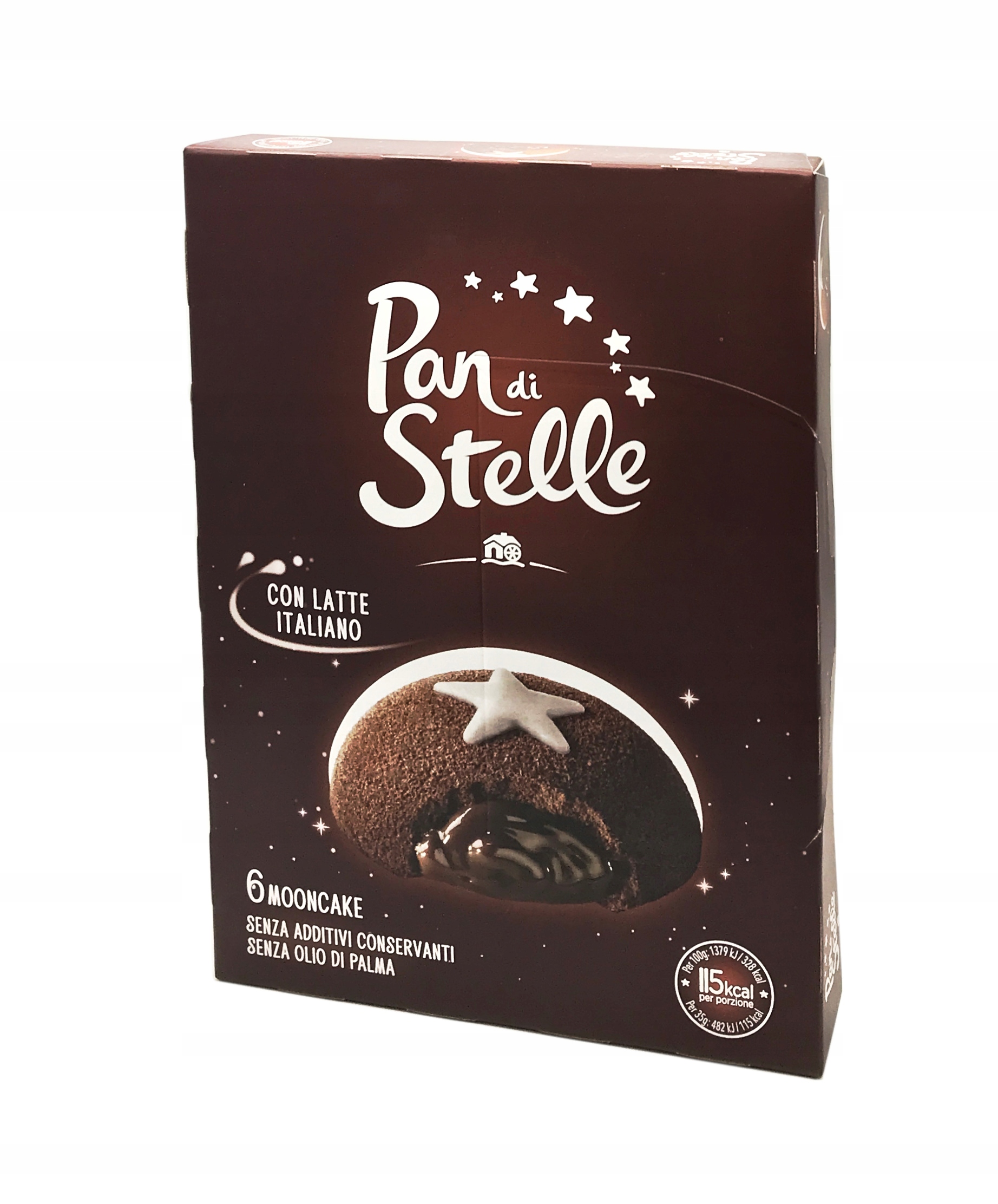 Levně 2 x Bábovky s čokoládovou náplní Moon Cake 210 g Pan Di Stelle