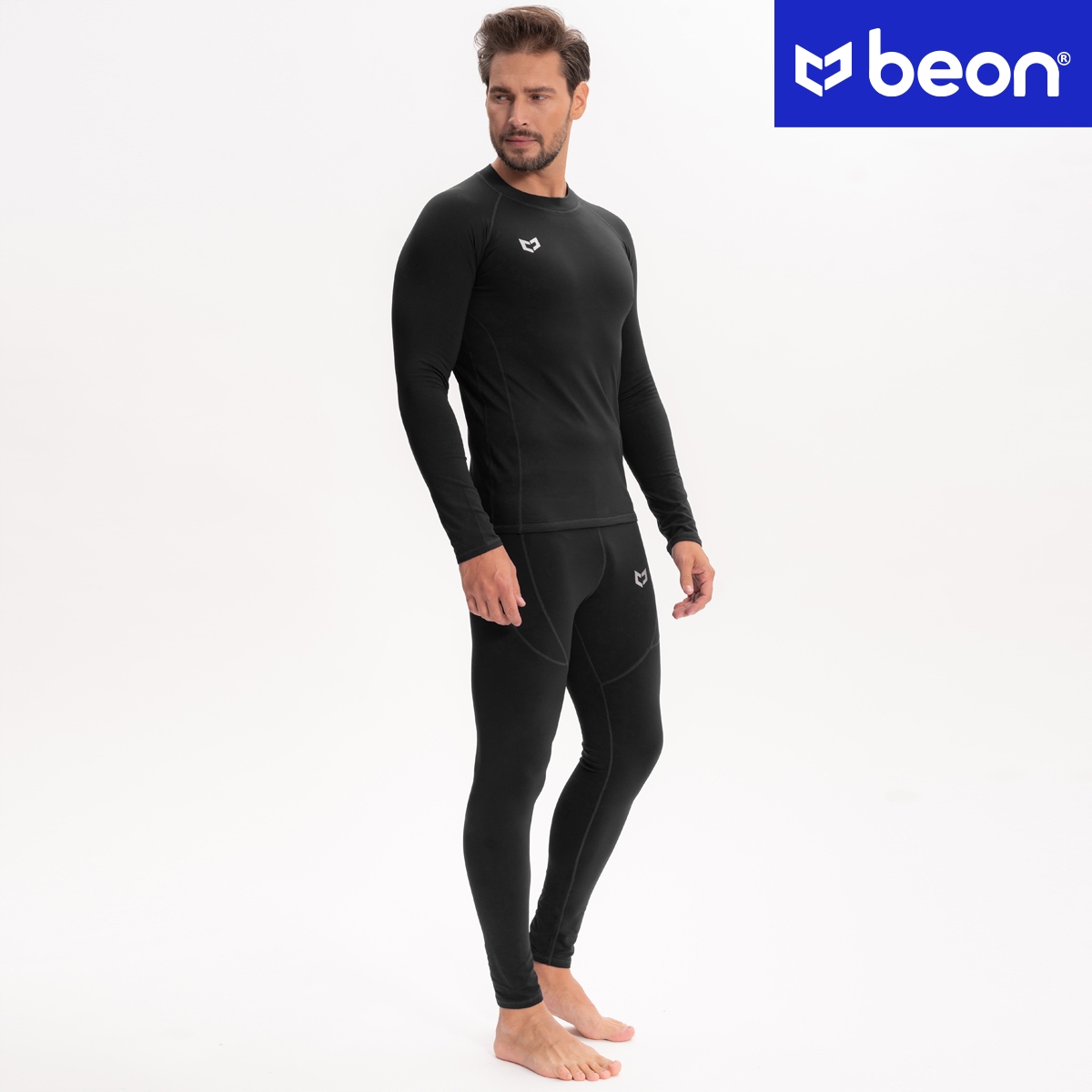 BIELIZNA TERMOAKTYWNA MĘSKA ODZIEŻ TERMICZNA KOMPLET ZESTAW NA ZIMĘ M Marka Beon