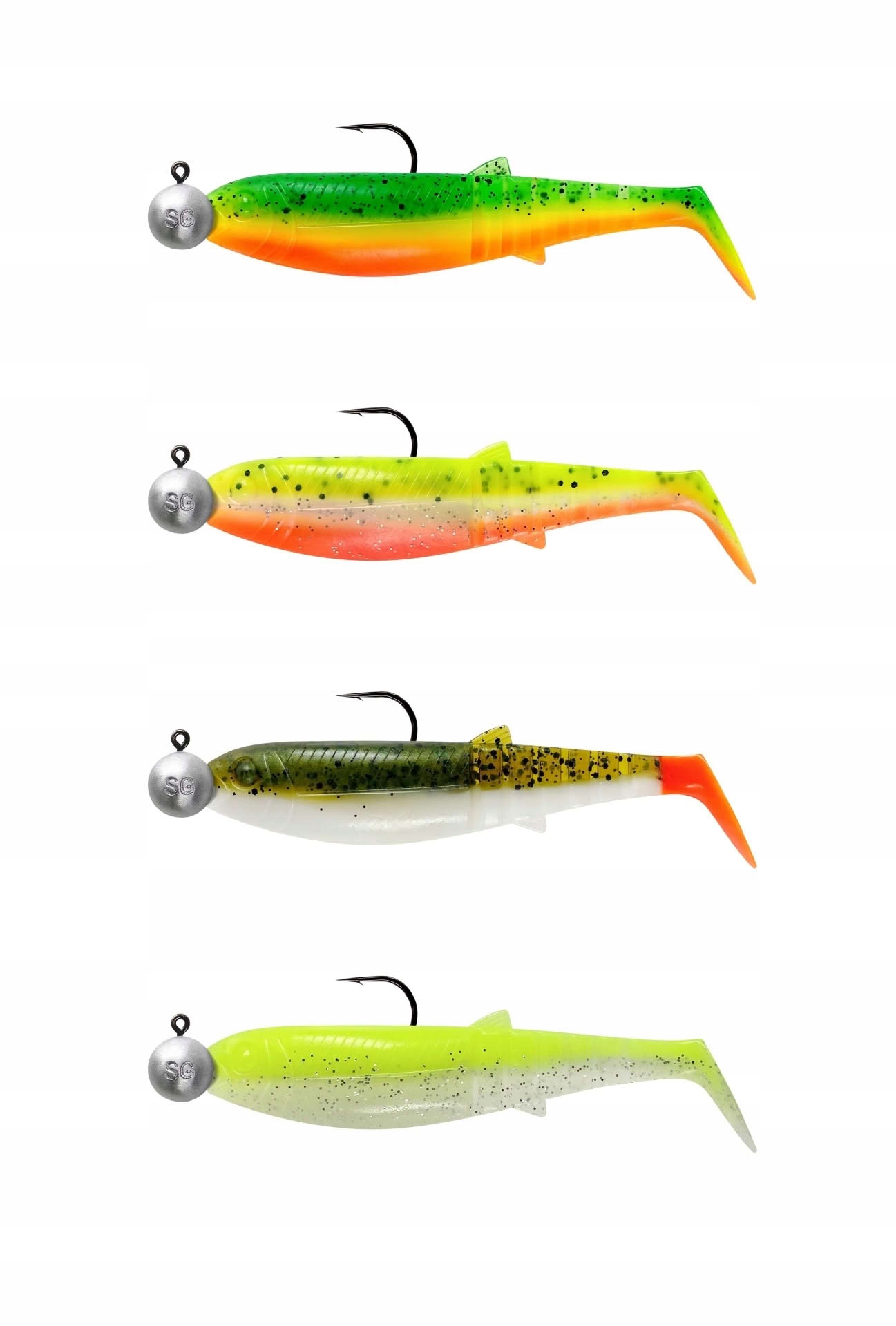 Savage Gear Cannibal Shad 10cm 9gr 4szt Mix Kolorów Gumy uzbrojone Savage G