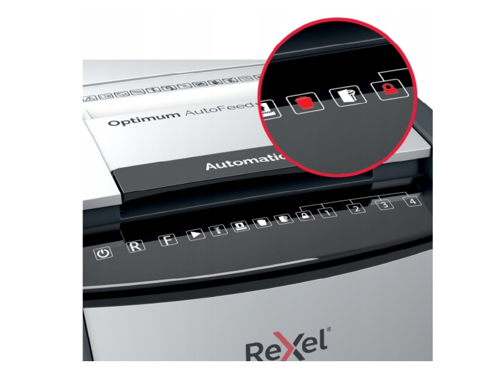 Niszczarka automatyczna Rexel Optimum 600X RODO P4 Poziom hałasu 55 dB
